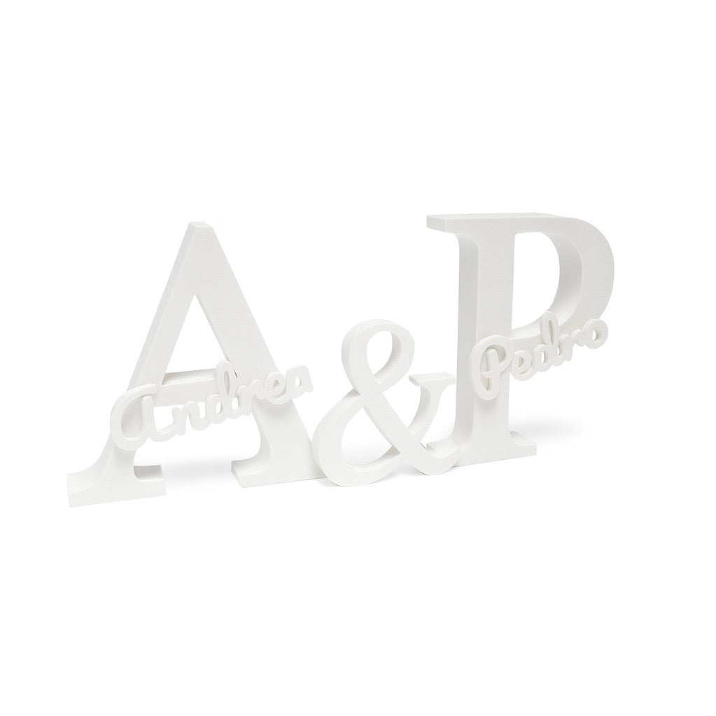 Iniciales de pareja
