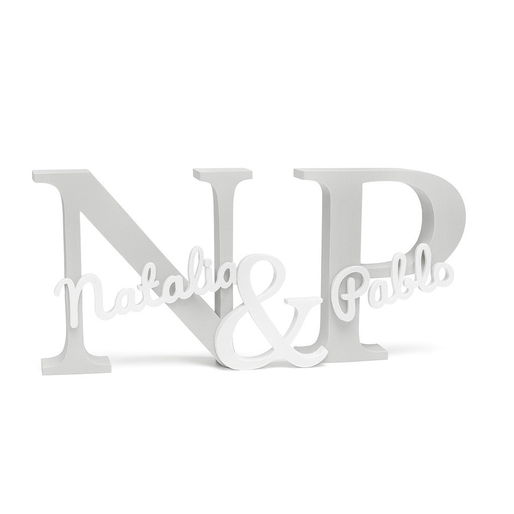 Iniciales de pareja