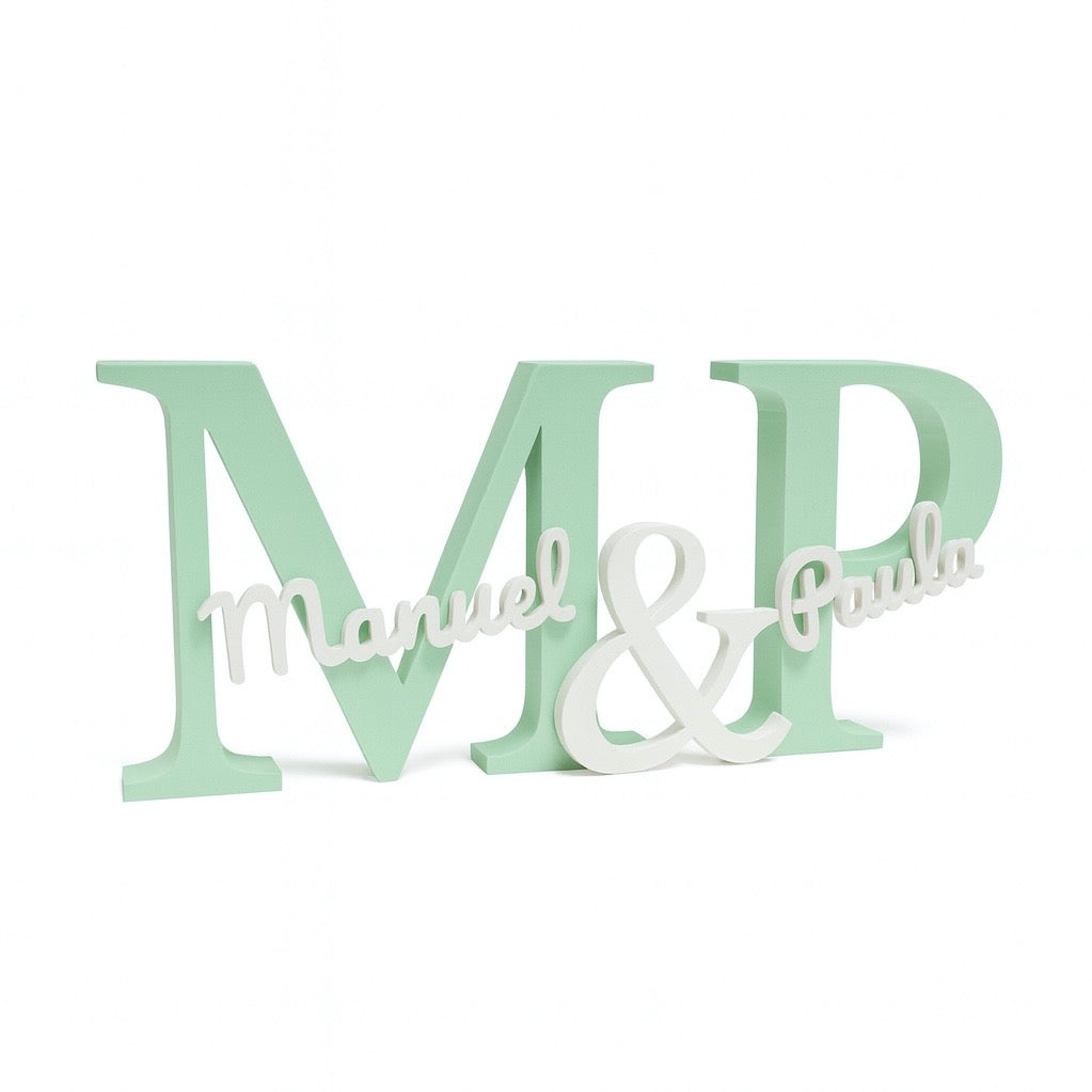 Iniciales de pareja