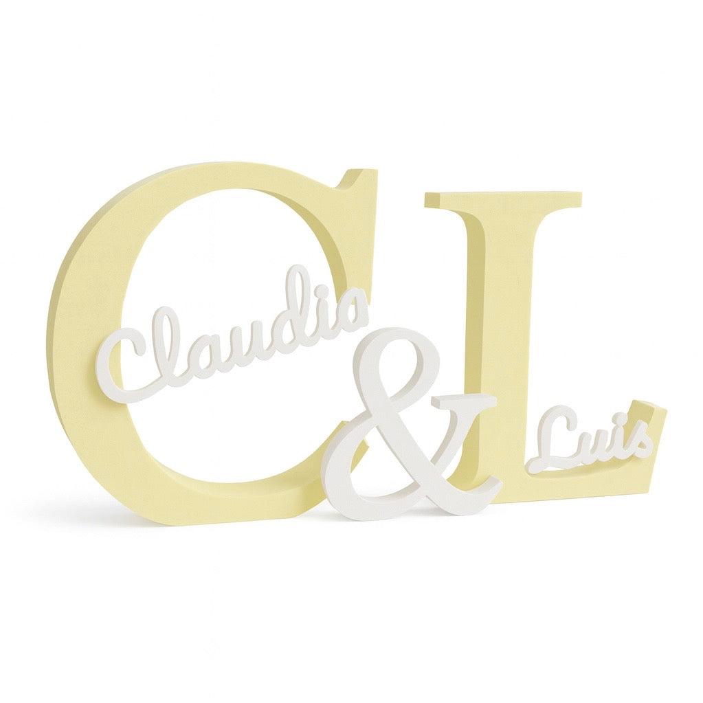 Iniciales de pareja